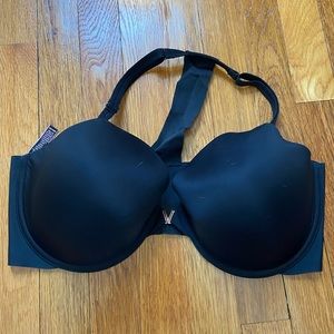 Victoria’s Secret lightly Lined Perfect Coverage Racerback Bra Black 38DD